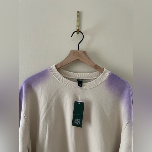 Wild Fable Ombré Dip Tie Dye Crewneck Pullover Sweatshirt Size Small NWT - Picture 3 of 6